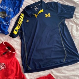 University of Michigan Wolverines | Adidas Climalite Polo Shirt | 2XL